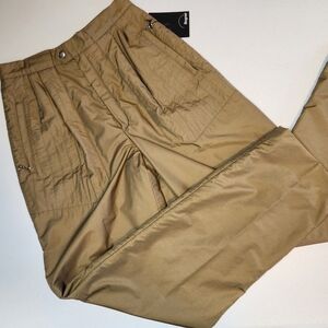 Vintage Bogner 1990s Beige Tan High Waisted Ski Snow Pants Luxury Outerwear